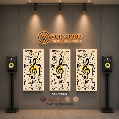 TẤM TIÊU ÂM GỖ CNC - VIBE _ WOOD 51