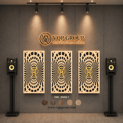 TẤM TIÊU ÂM GỖ CNC - VIBE _ WOOD  7