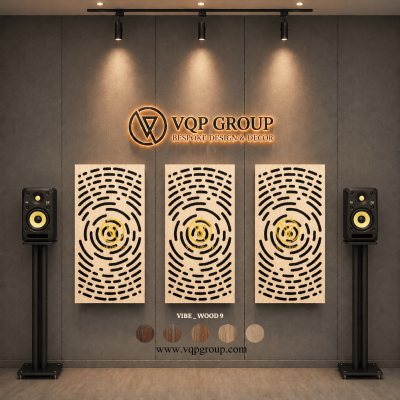 TẤM TIÊU ÂM GỖ CNC - VIBE _ WOOD  9