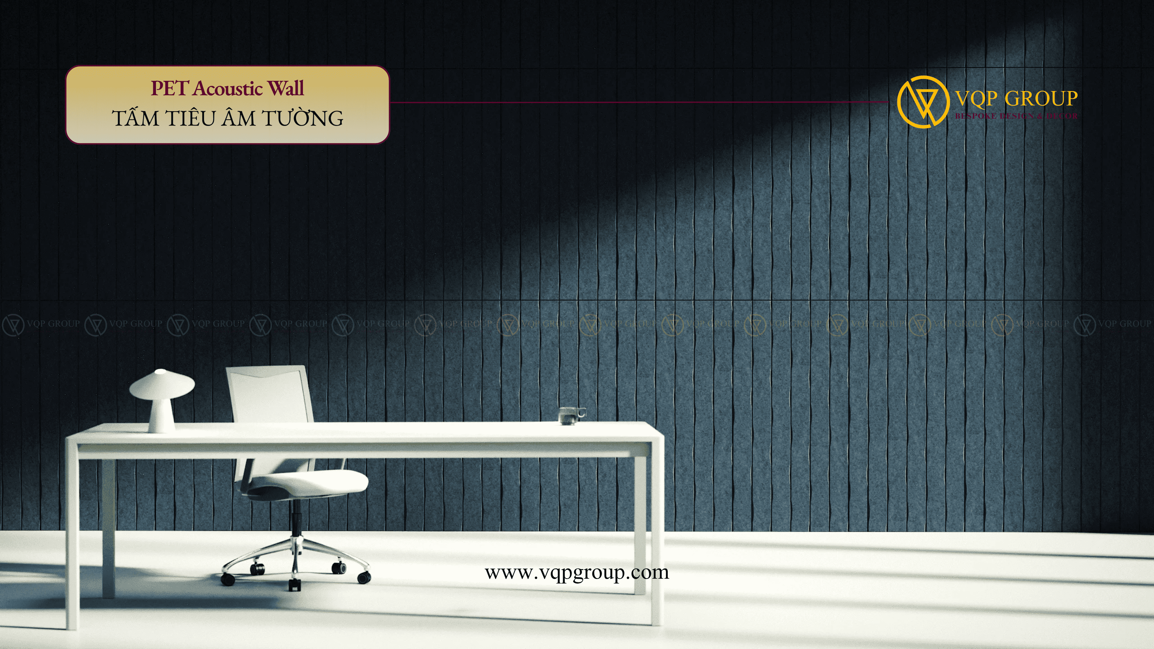 TẤM ỐP TƯỜNG TIÊU ÂM WIGGLE – PET ACOUSTIC WALL PANEL RÃNH LƯỢN SÓNG HIỆN ĐẠI