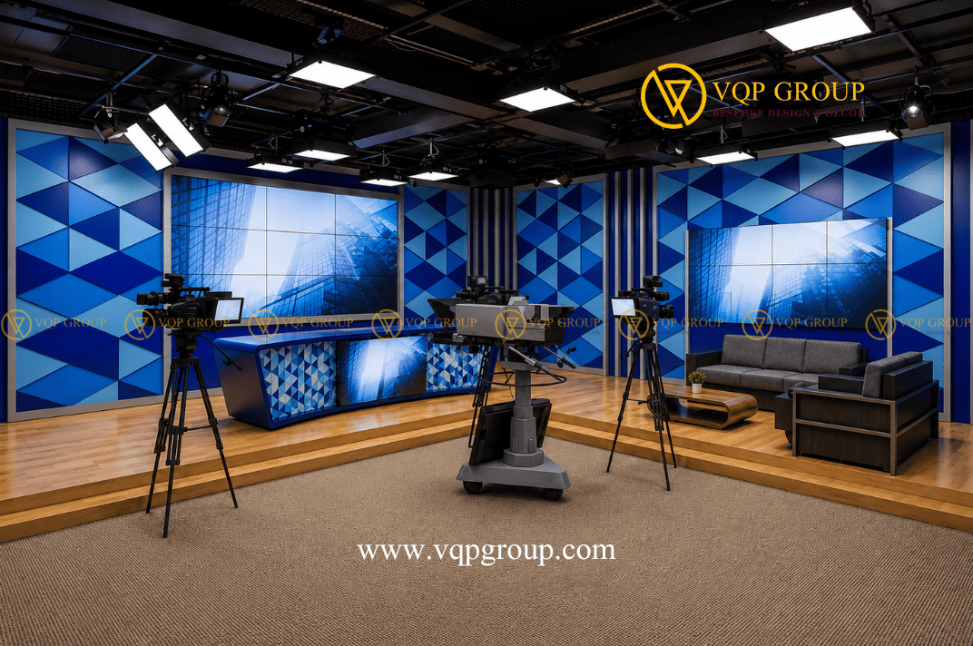 Thi công phòng Livestream Vinhomes Ocean Park với hệ thống cách âm tiêu âm chuyên nghiệp