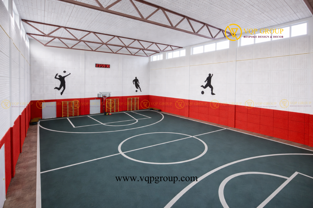 Thiết kế tường và trần tiêu âm nhà thi đấu đa năng