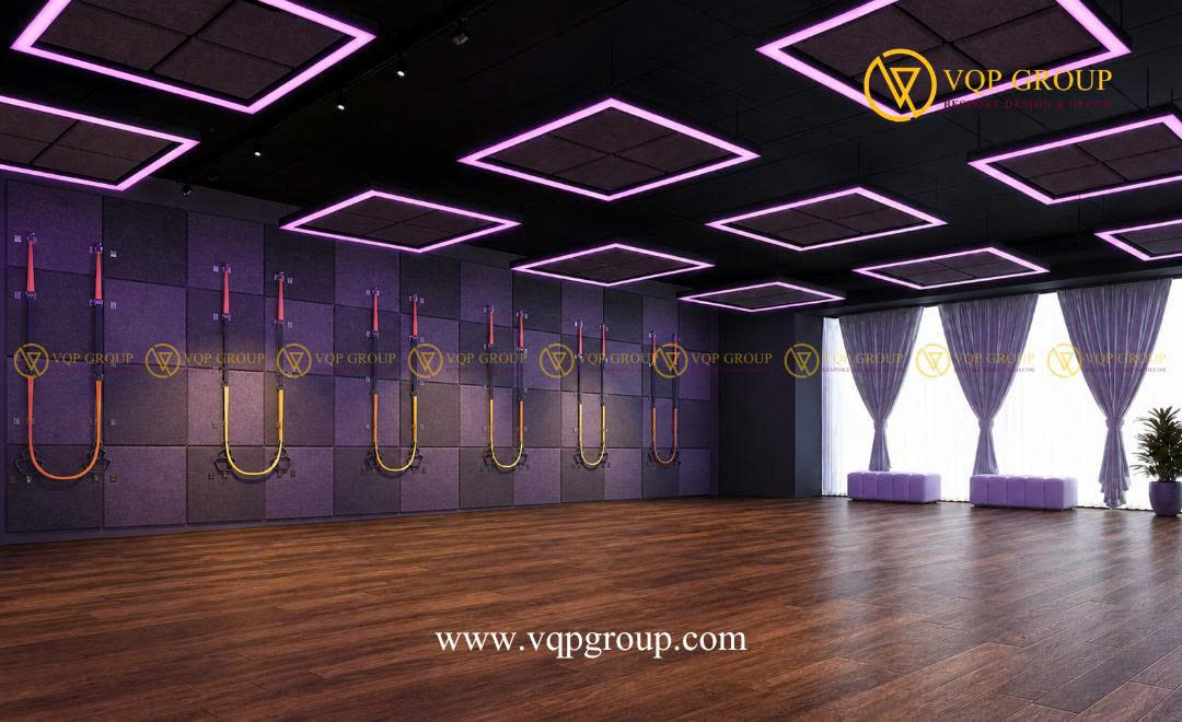 Tấm tiêu âm bọc vải 60x60cm cho phòng Yoga