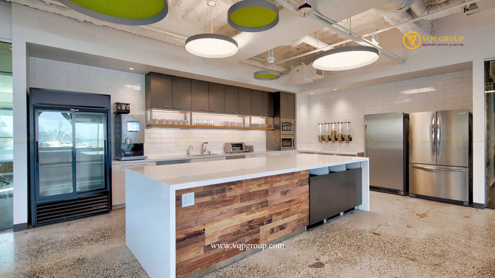 Acoustic lighting cho pantry café nội bộ và khu ăn uống nhân viên