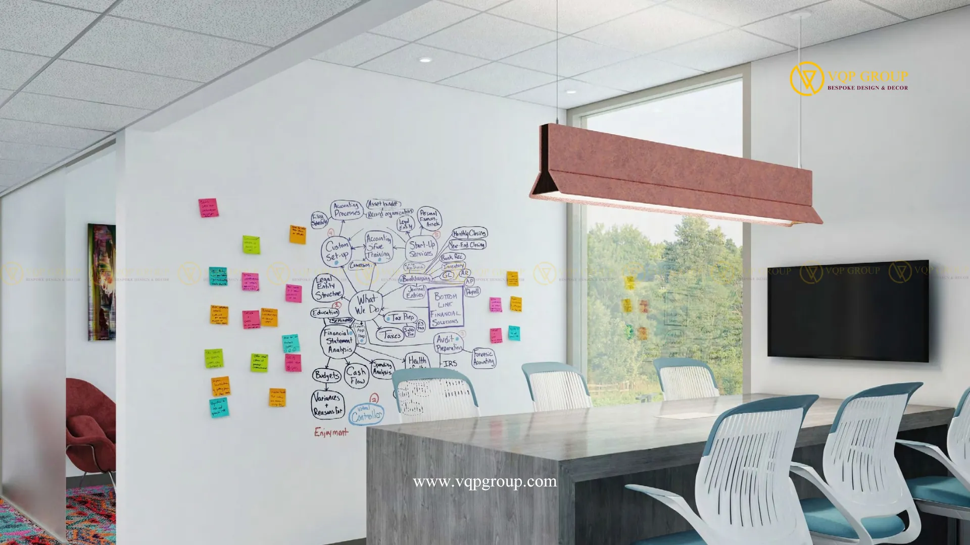 Đèn PET Acoustic tiêu âm cho khu tập trung và brainstorming nhóm nhỏ