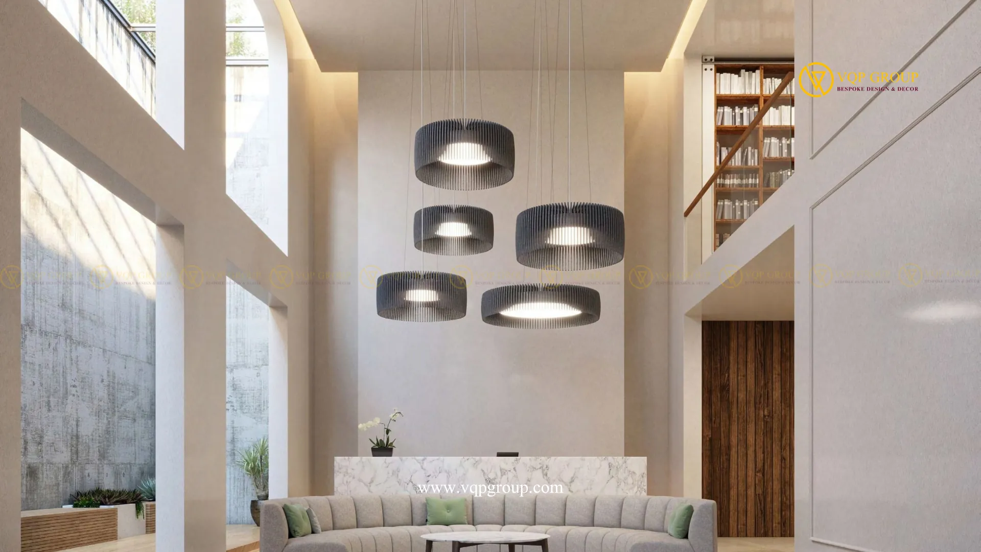 Acoustic lighting PET cho sảnh thông tầng và khu vực chờ
