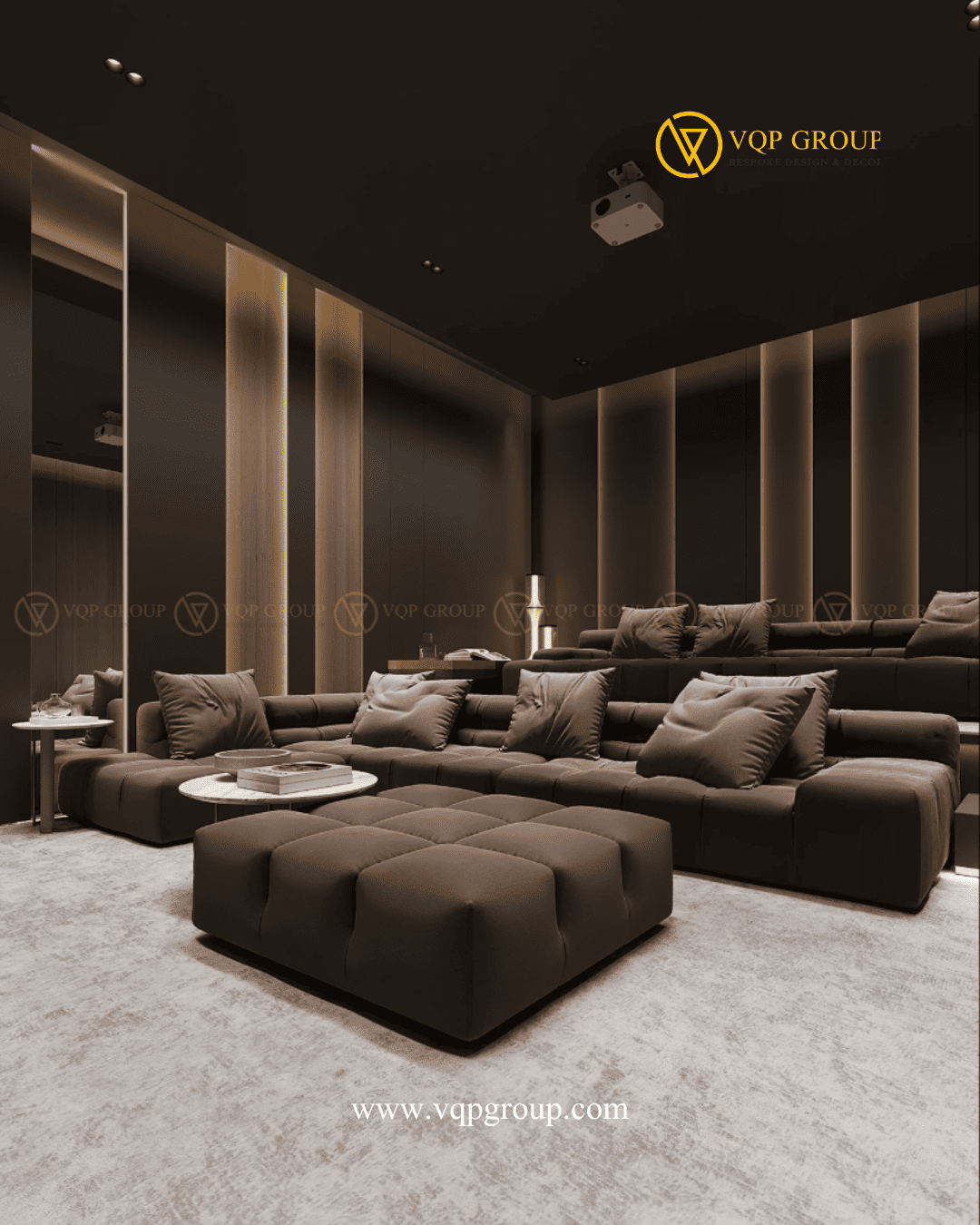 Bàn phụ và phụ kiện nội thất trong Home Cinema Azalea Homes
