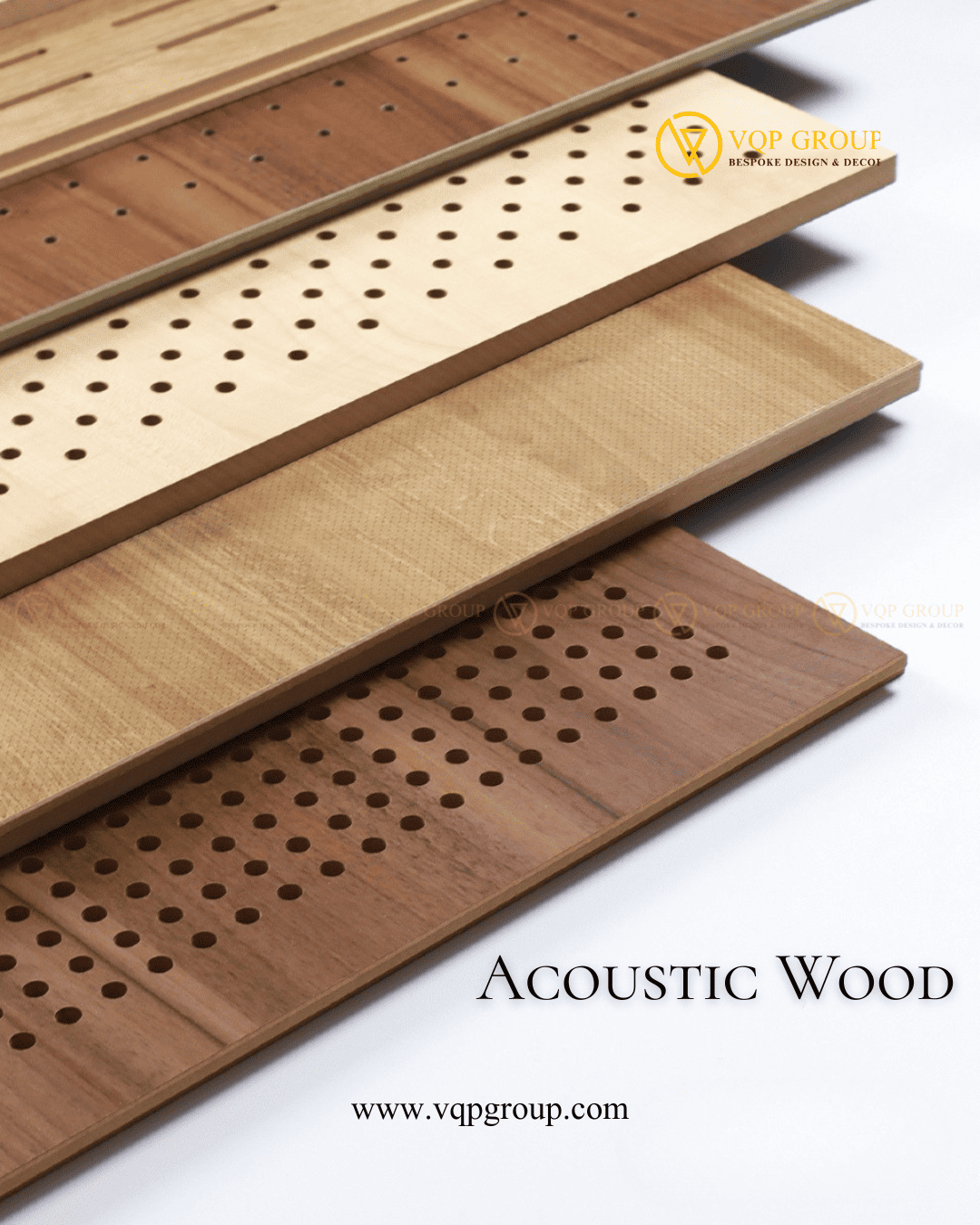 Gỗ tiêu âm đục lỗ Acoustic Wood sử dụng cho văn phòng và phòng họp