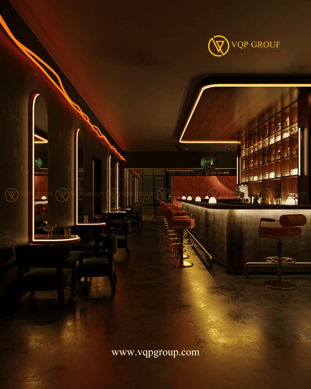 Không gian bar lounge cao cấp phố Trần Hưng Đạo Hoàn Kiếm