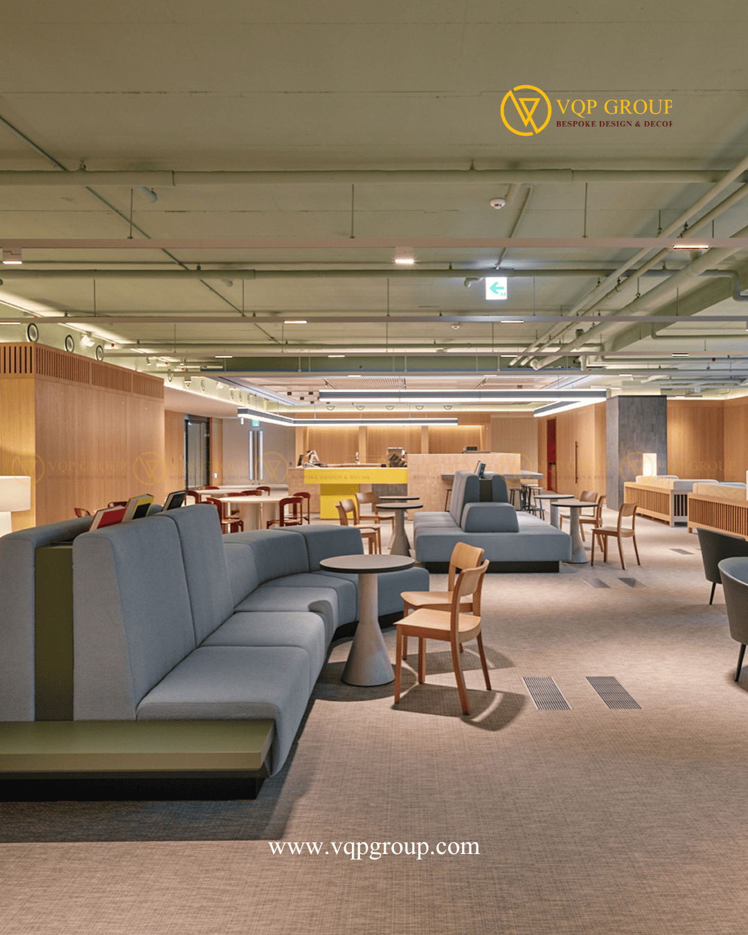 Không gian làm việc mở ứng dụng Workplace Acoustic Design