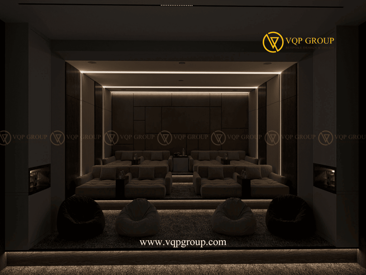 Màn hình Home Cinema biệt thự The Botanica Vinhomes Gardenia