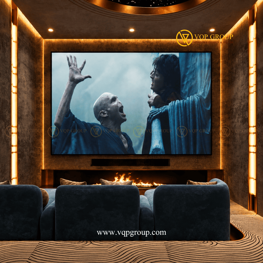 Màn hình lớn Home Cinema biệt thự Vinhomes Riverside The Harmony Long Biên
