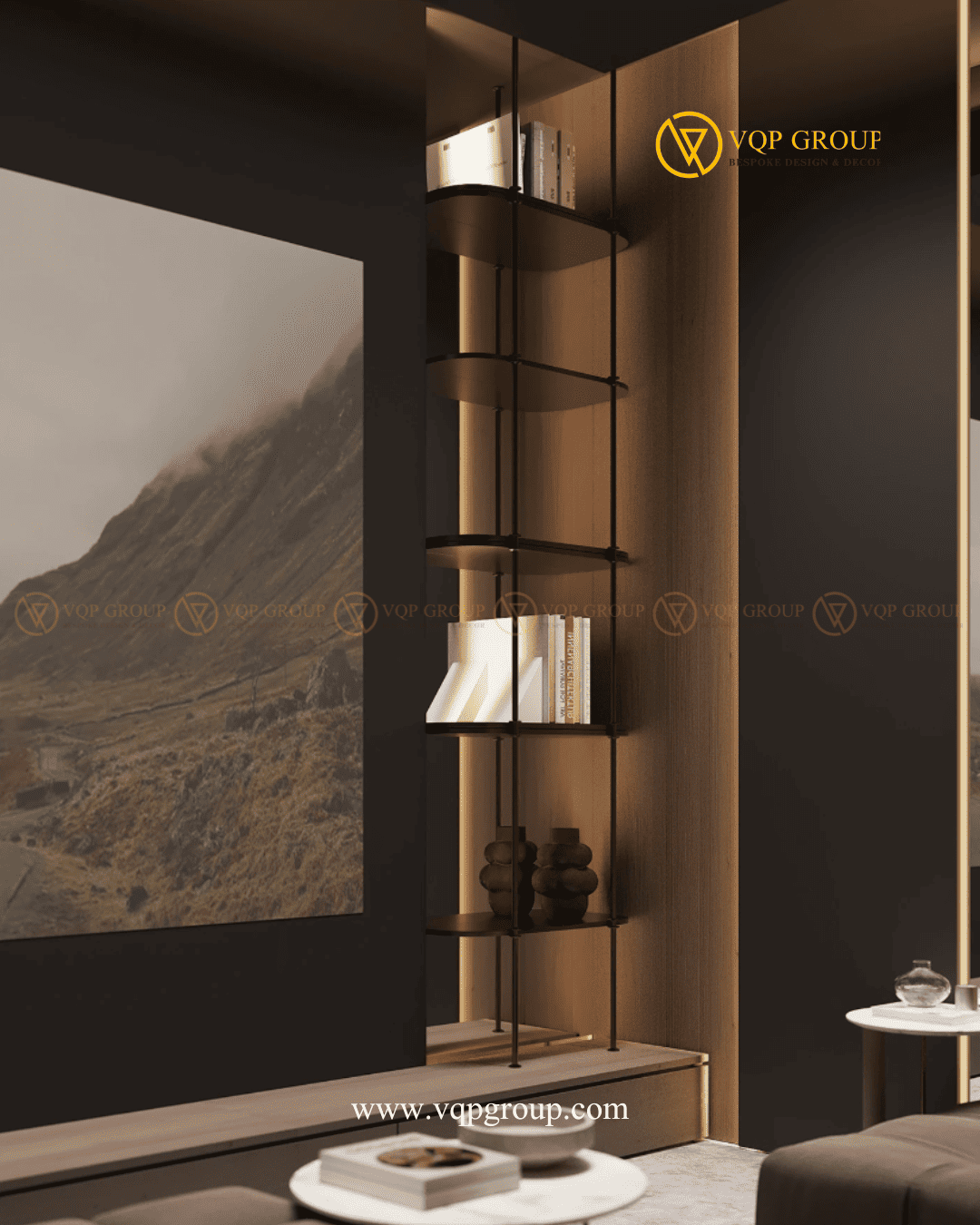 Rèm toàn chiều cao trong Home Cinema biệt thự Azalea Homes Gamuda City