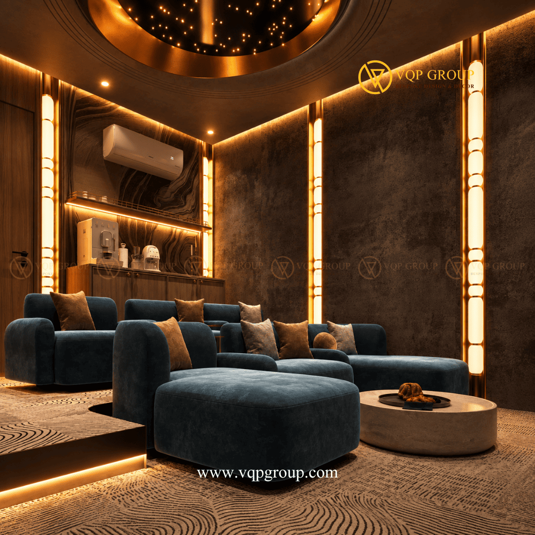 Sofa lounge Home Cinema Vinhomes Riverside The Harmony Long Biên