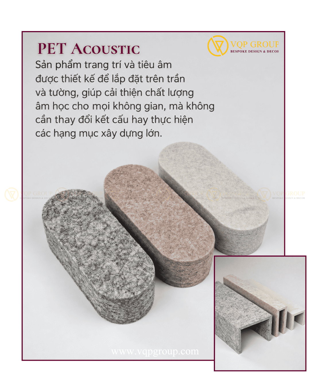 Tấm PET Acoustic cho giải pháp tiêu âm văn phòng và Workplace Acoustic Design