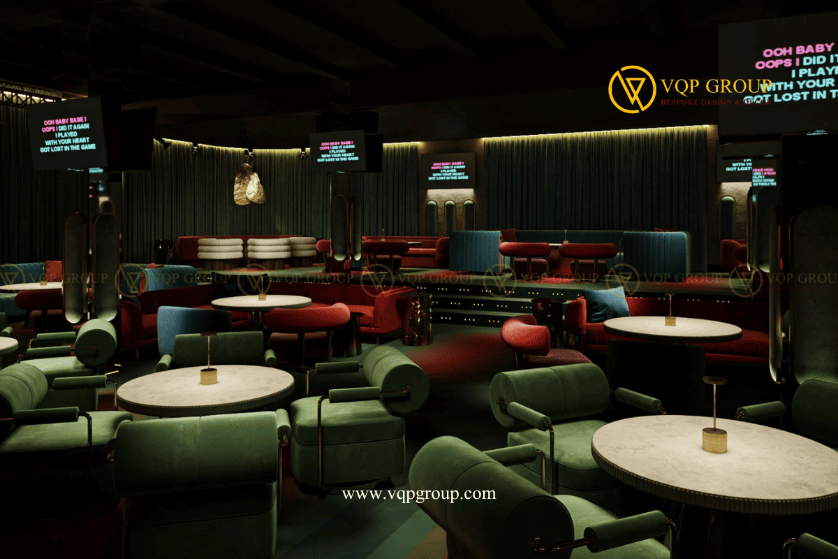 Thiết kế acoustic lounge cao cấp Emerald Noir Hà Nội