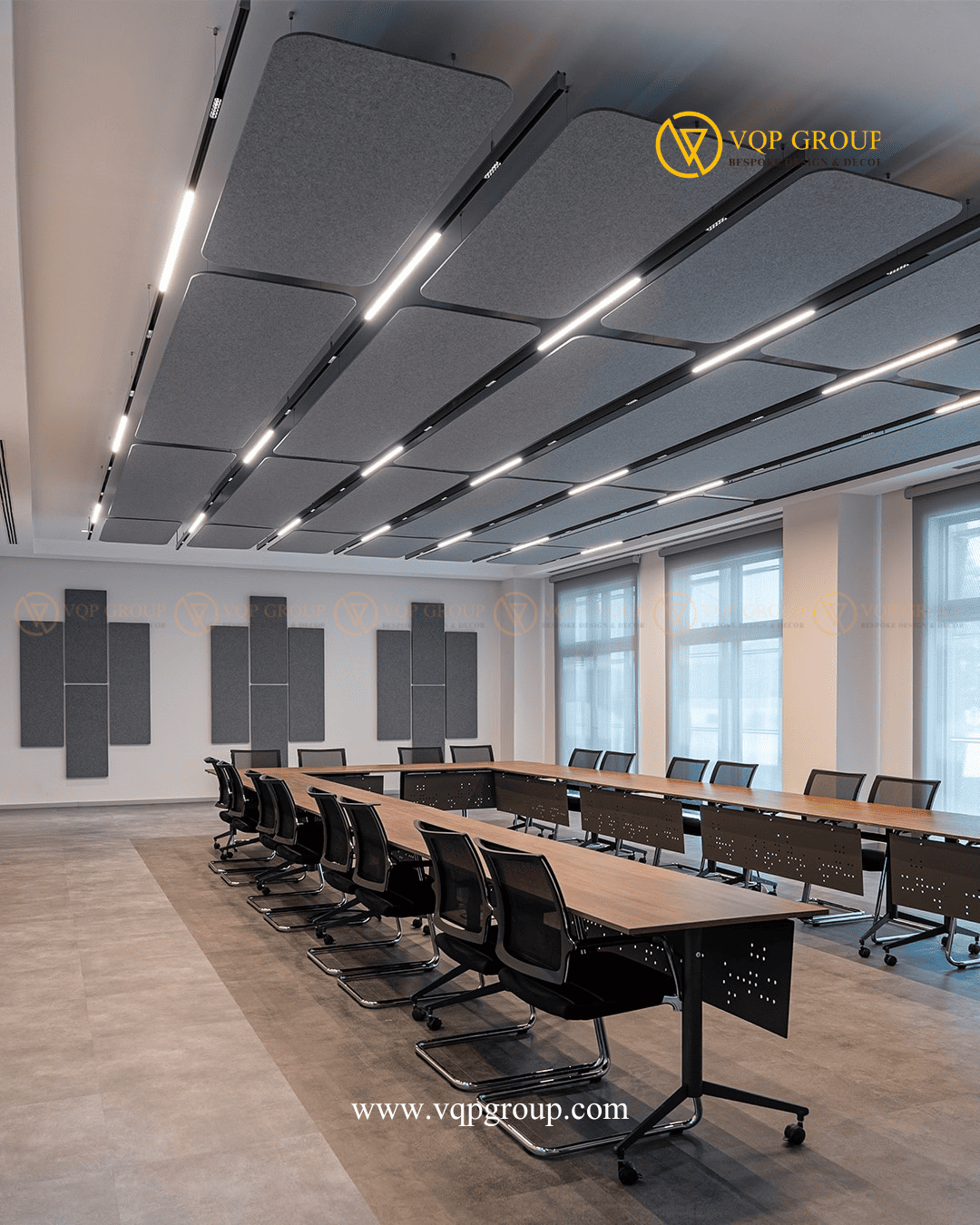 Thiết kế tiêu âm PET Acoustic phòng họp Nam Từ Liêm Hà Nội