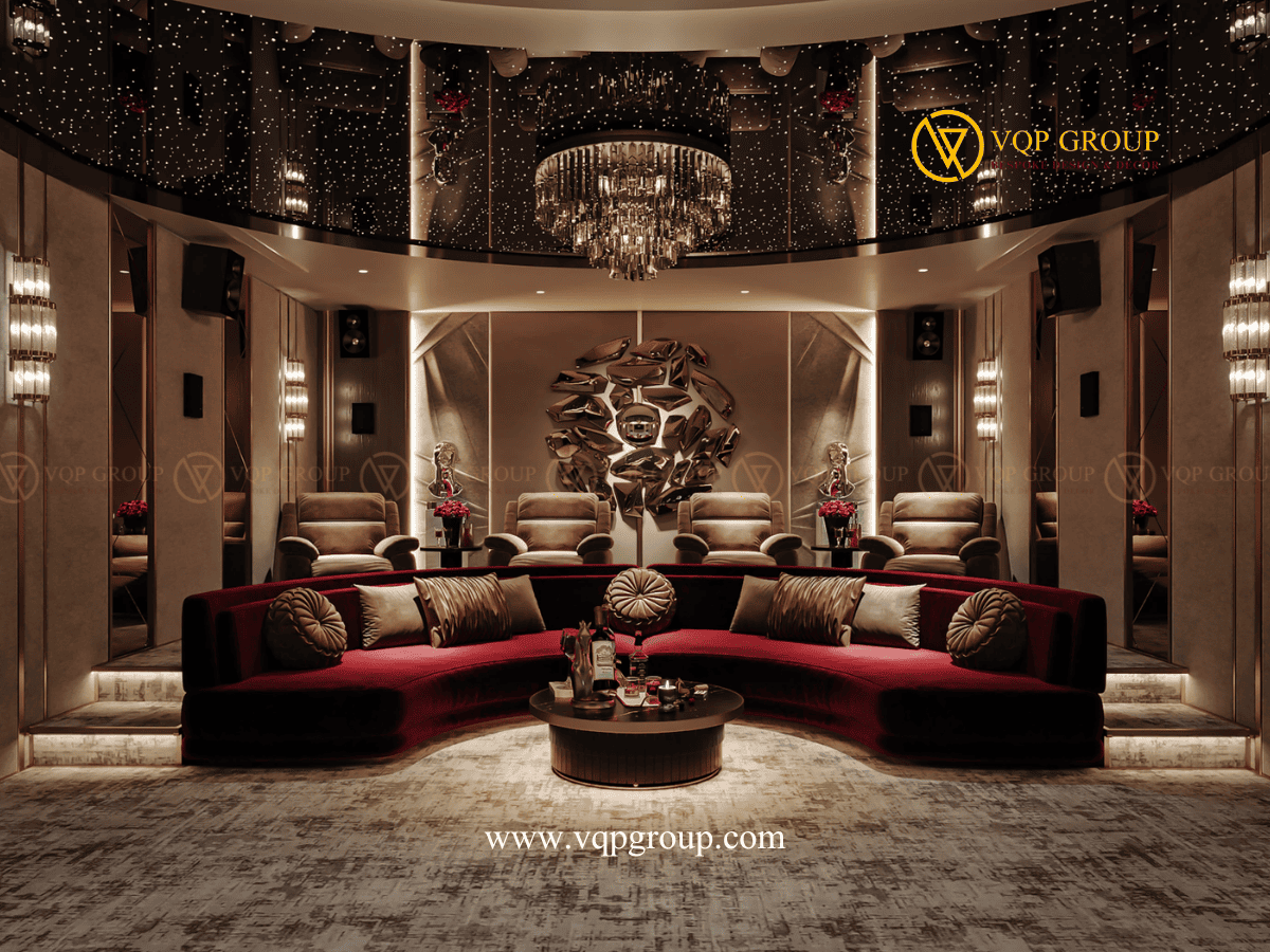Trần ánh sao Home Cinema cao cấp Ciputra Hanoi và hệ ghế phòng chiếu phim
