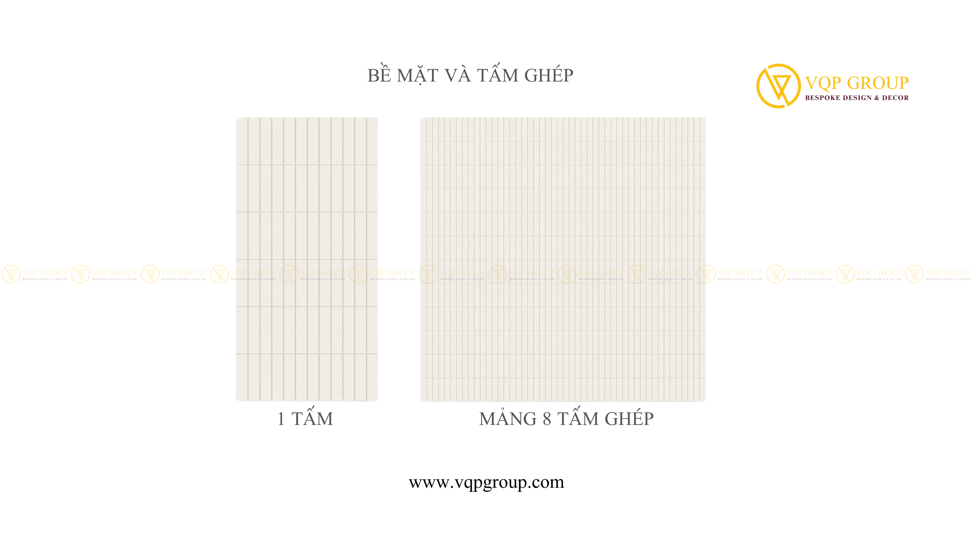 Bề mặt một tấm PET Acoustic INGOTS và mảng ghép 8 tấm