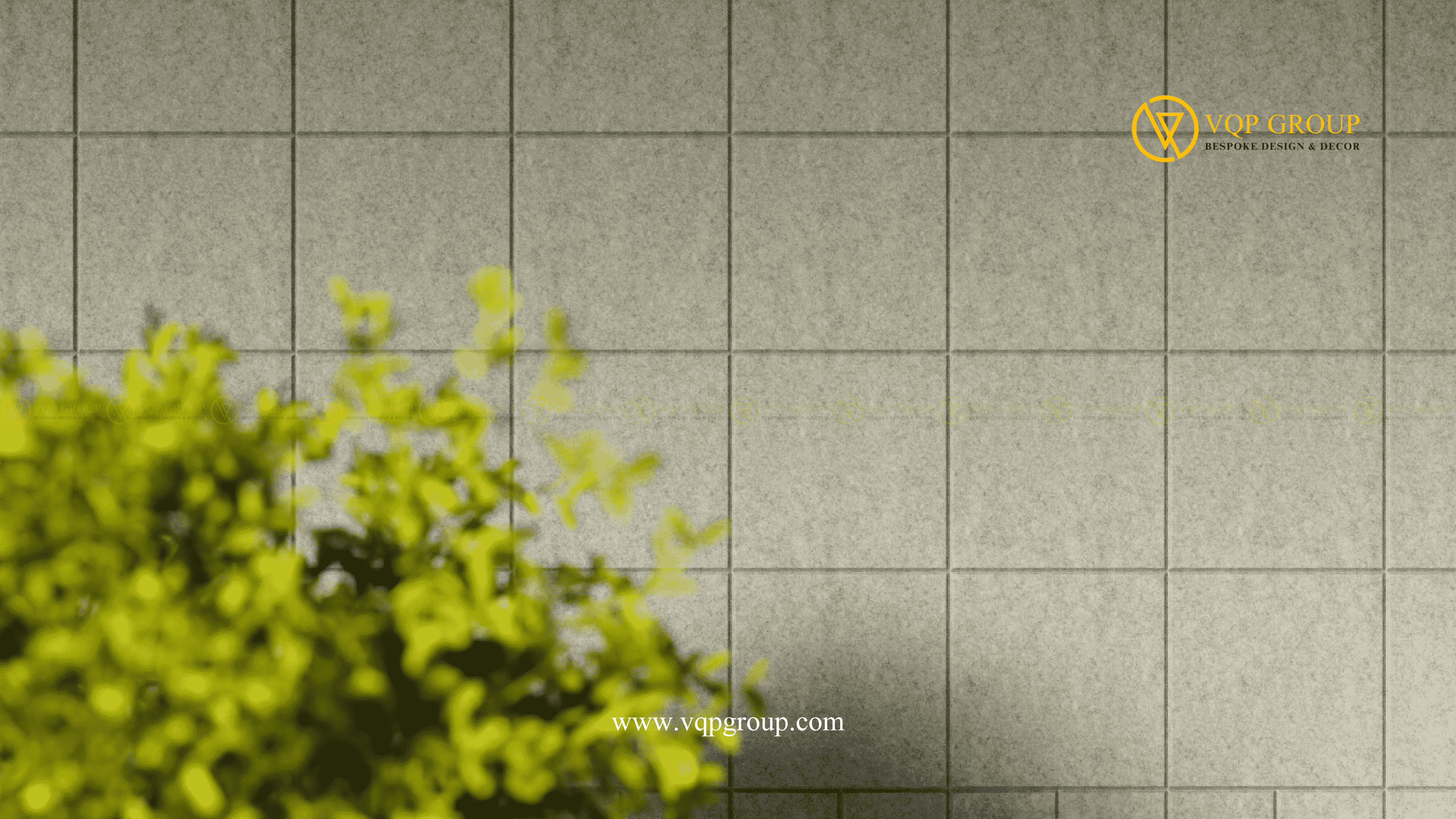 Cận cảnh bề mặt tấm tiêu âm Grid L PET Acoustic với rãnh lưới vuông khổ lớn