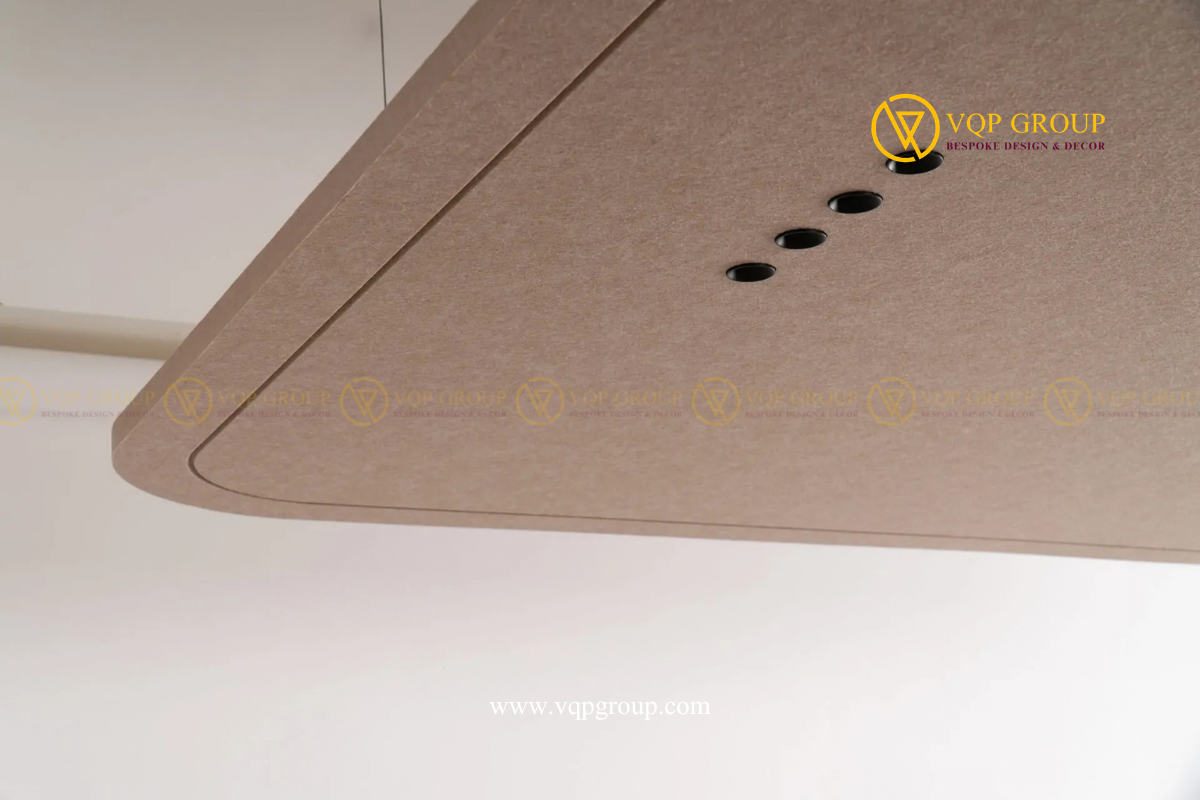 Cấu tạo tấm PET tiêu âm tích hợp đèn VQP-PET-C043