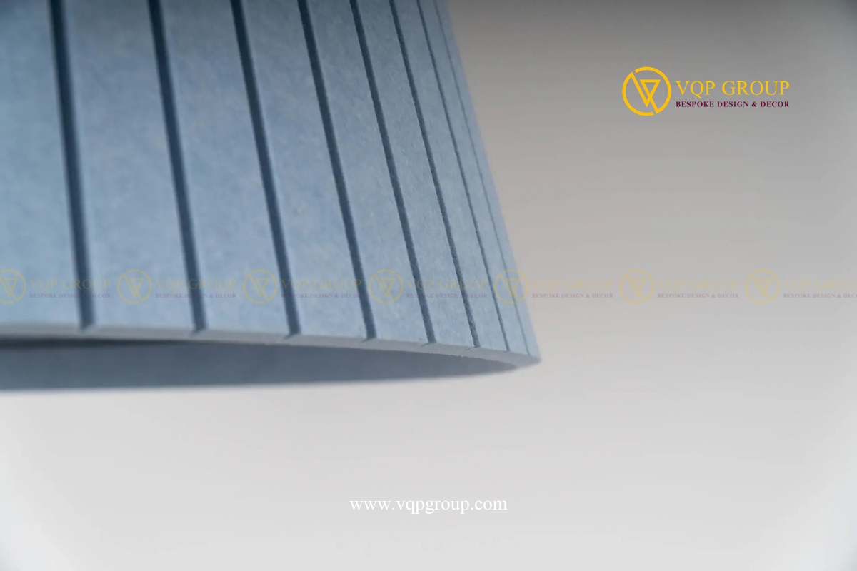  Chi tiết rãnh dọc trên đèn PET tiêu âm chụp tròn VQP-PET-C048