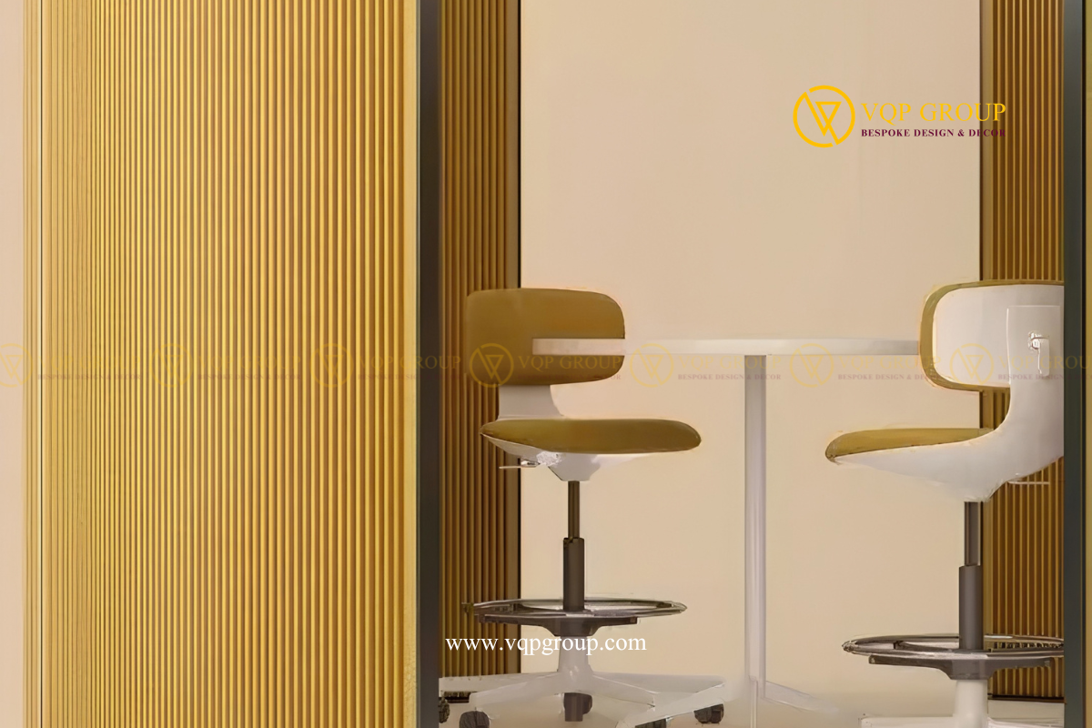  Chi tiết rãnh dọc vách PET Acoustic Room Divider VQP-PET-R001 