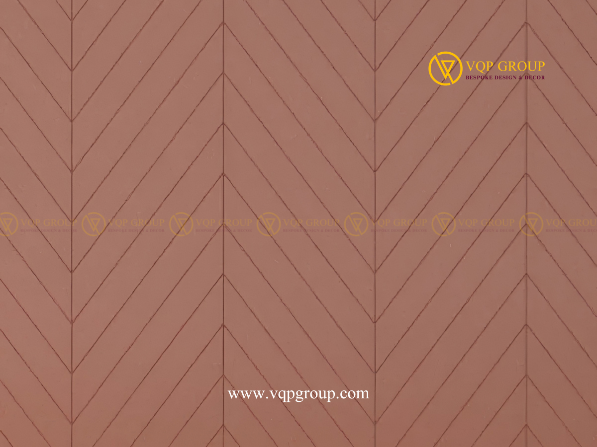 Chi tiết rãnh xương cá Chevron trên tấm PET VQP-PET-W025