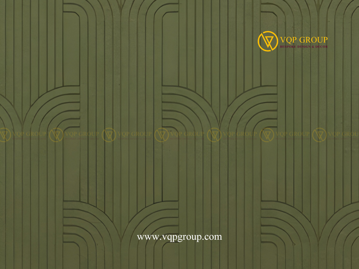  Chi tiết đường rãnh tự nhiên tấm PET Acoustic Wall VQP-PET-W019 