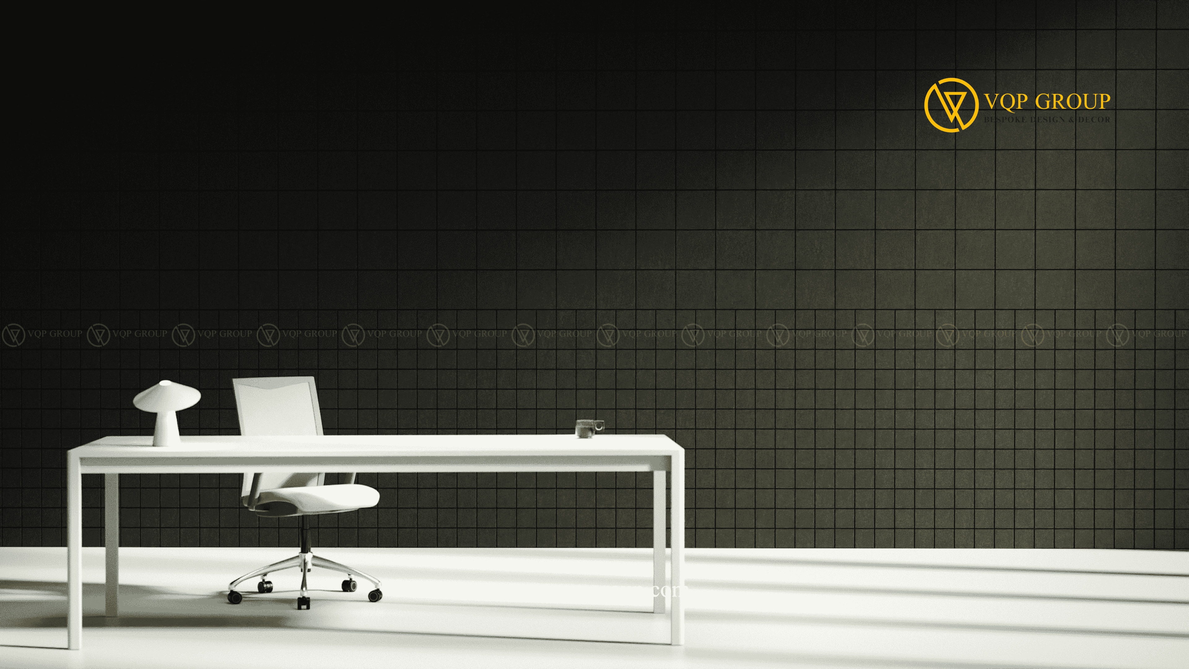Tấm tiêu âm Grid L màu tối cho Executive Office hiện đại