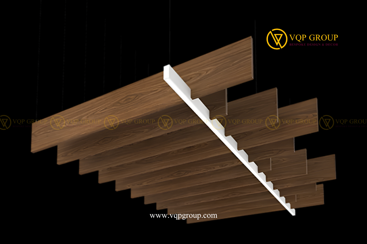 Hệ trần lam PET kết hợp đèn tuyến tính VQP-PET-C002