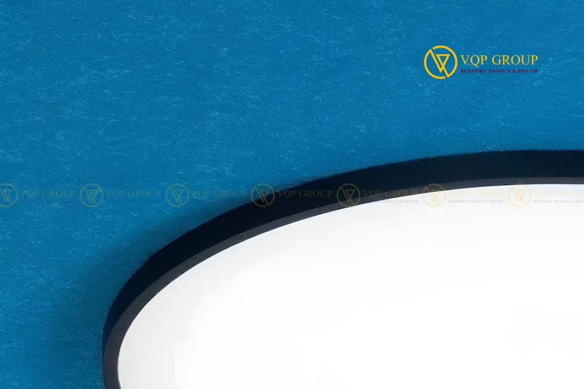Chi tiết kết nối đèn tròn với bề mặt PET Acoustic VQP-PET-C044