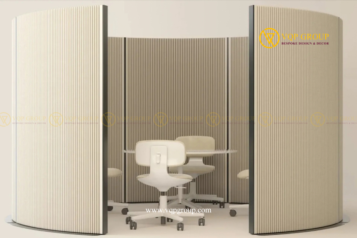 PET Acoustic Room Divider cong VQP-PET-R001 tạo không gian bán khép kín