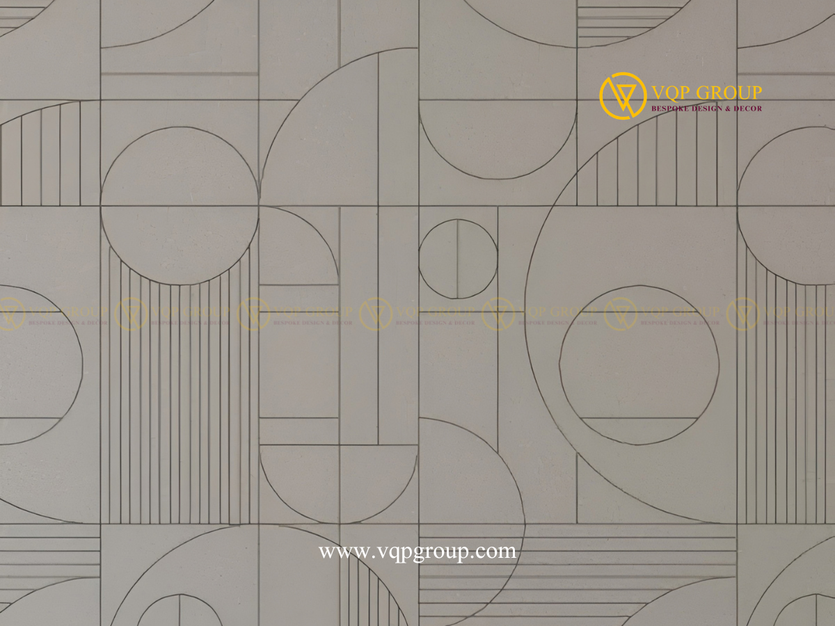 PET Acoustic Wall hình học kiến trúc màu đỏ VQP-PET-W017