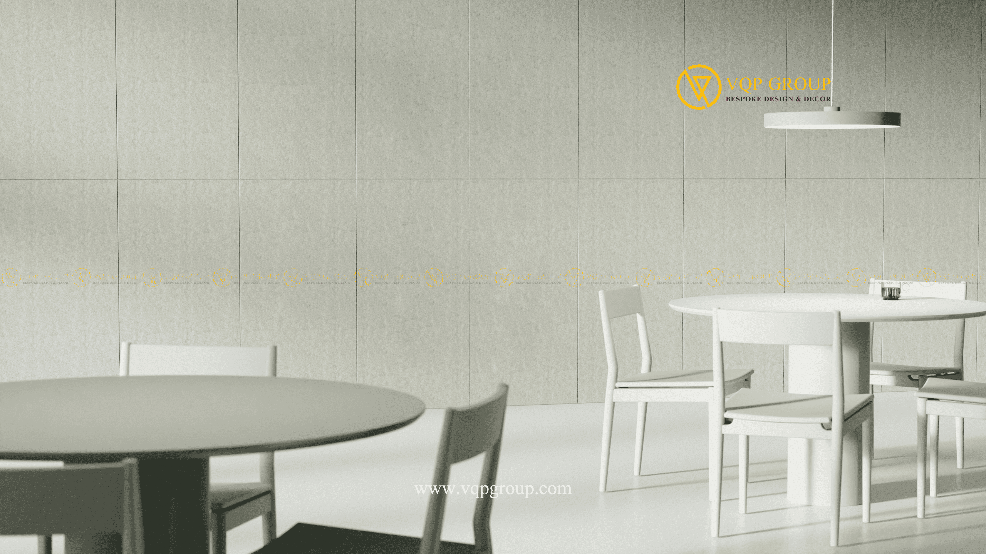 Tấm tiêu âm PET Acoustic CALM màu vàng ứng dụng trong phòng họp